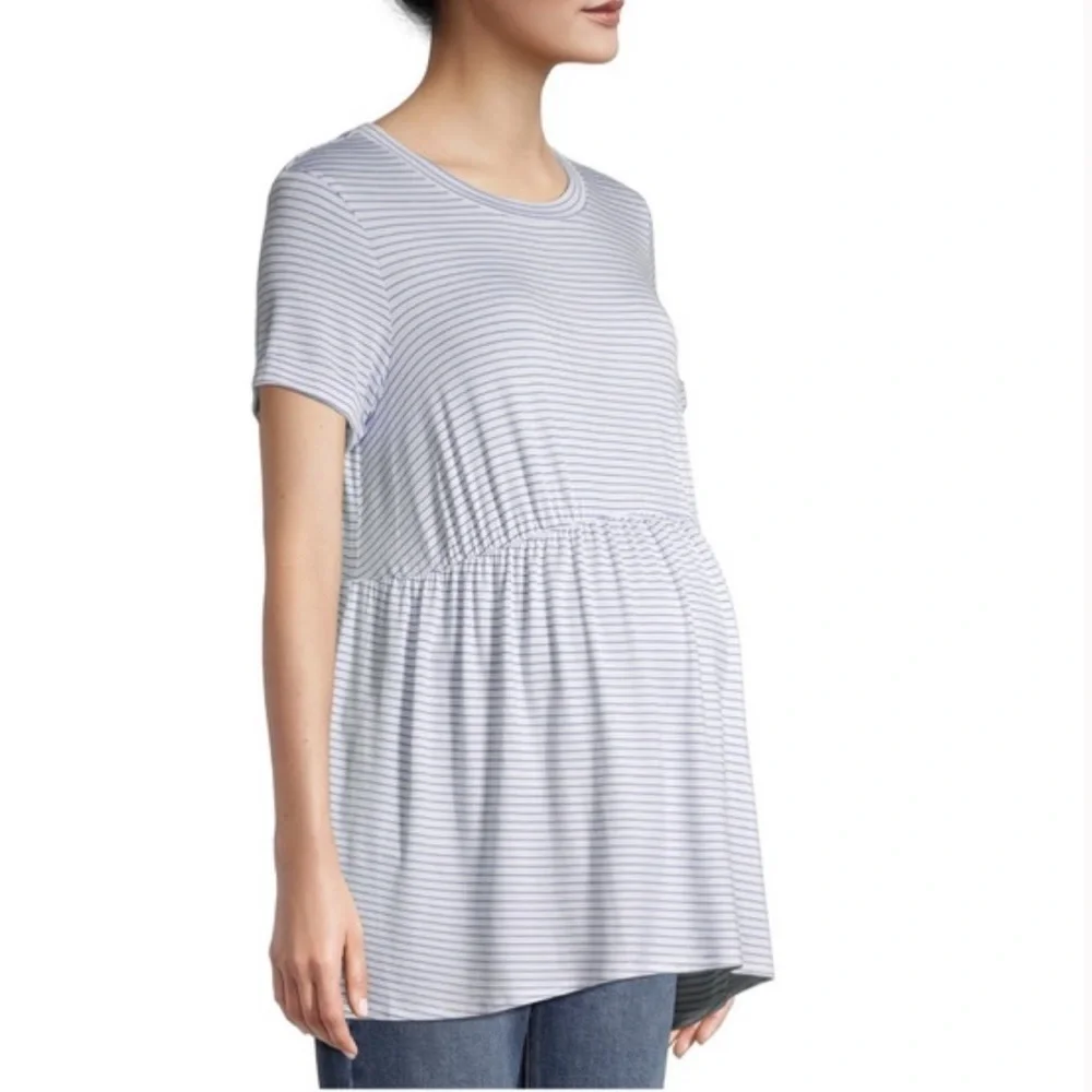 Maternity Babydoll Short Sleeve T-shirt - Picture 2 of 6